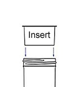 1 fl. oz. Insert for 48mm Neck Jar - 1oz 48mm Jar Insert